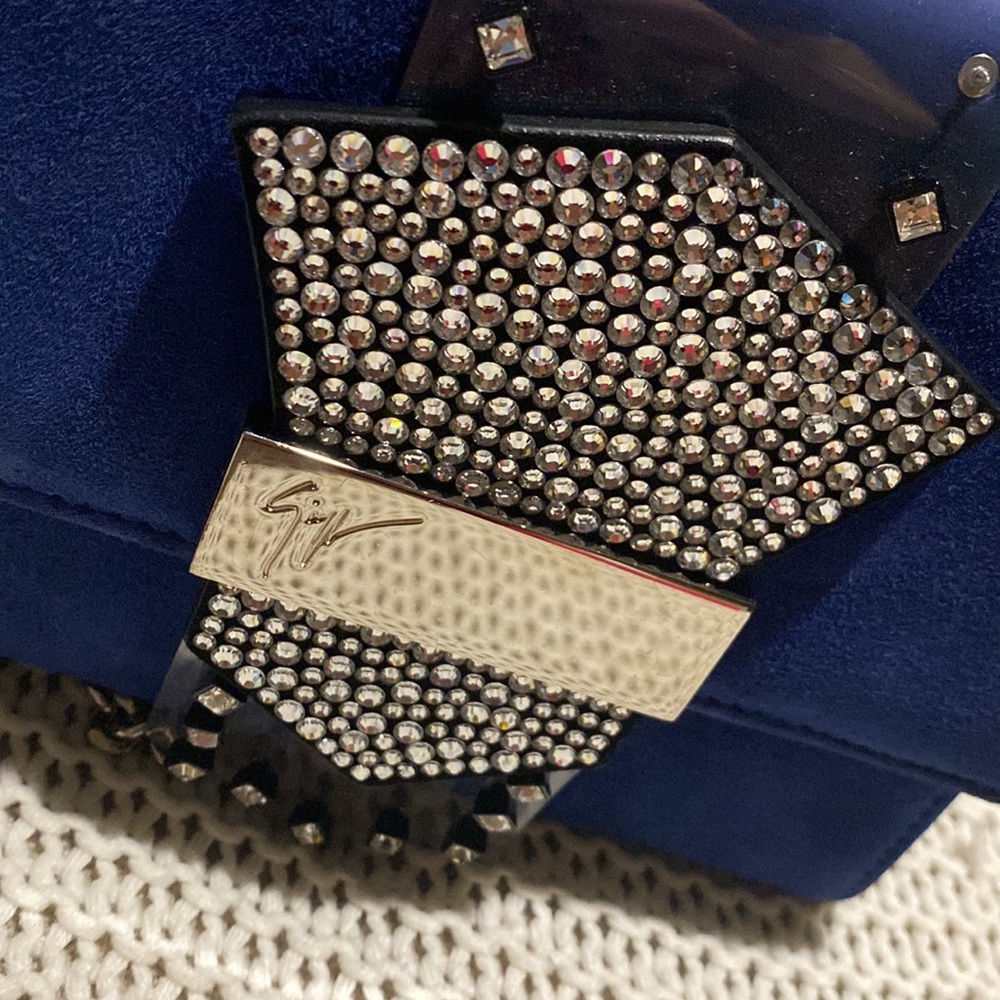 Giuseppe Zanotti 3 ways Suede Leather purse - Picture 5 of 15